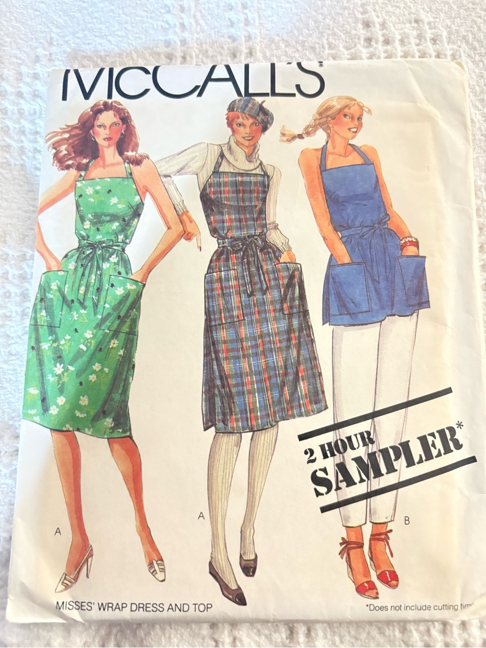 McCall’s 2 Hour Sample Pattern for Misses’ Wrap Around Dress & Top